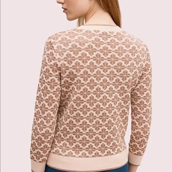Kate Spade metallic flower cardigan - Picture 2 of 11